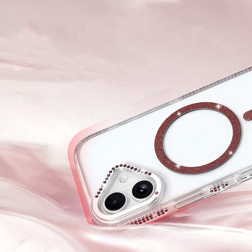 Apple iPhone 16 M-safe Şarj Özellikli Tera Silikon Kılıf Mürdüm