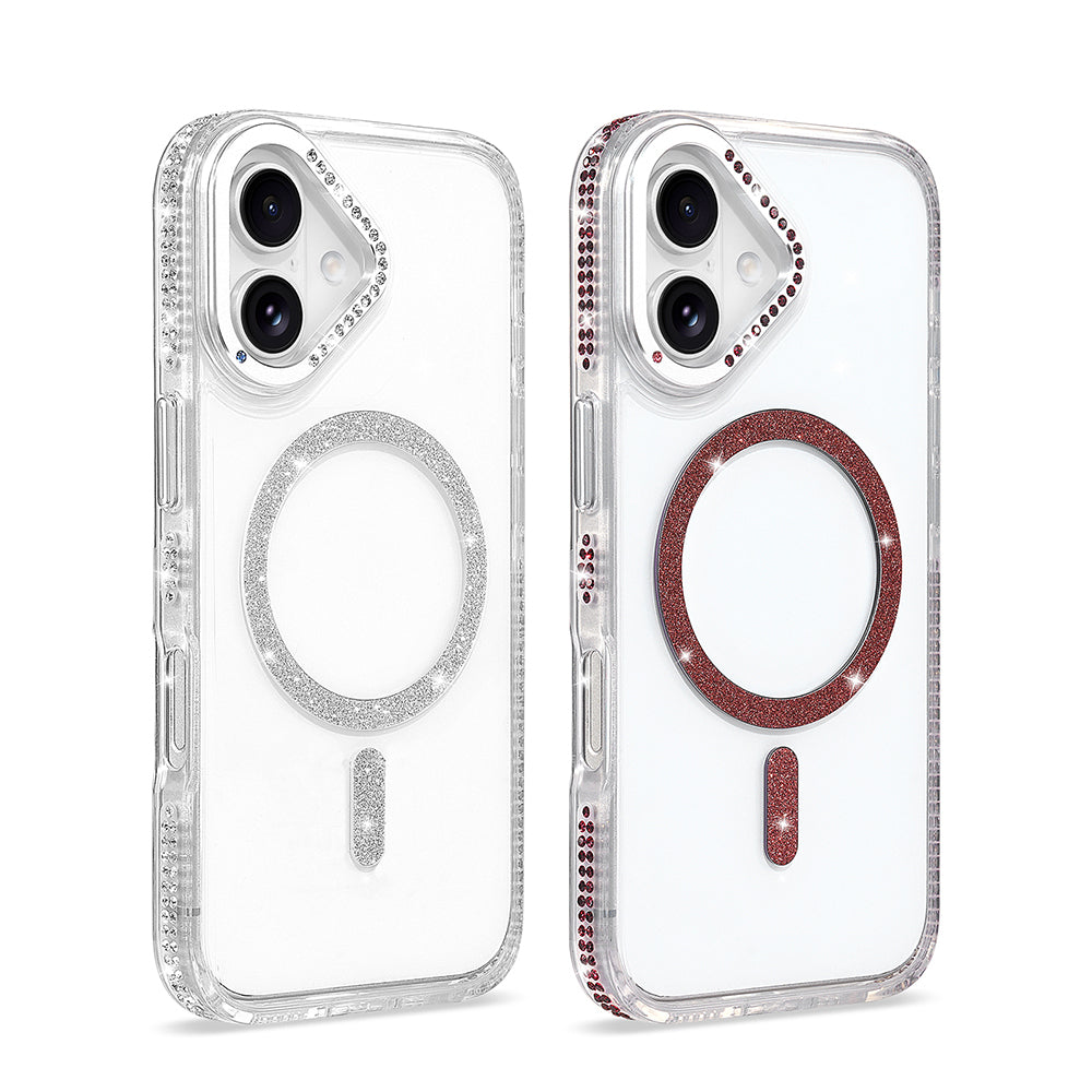 Apple iPhone 16 Kılıf M-safe Şarj Özellikli Zore Tera Silikon Kapak Şeffaf