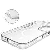 Apple iPhone 16 Kılıf M-safe Şarj Özellikli Kamera Korumalı Zore Kripto Kapak Şeffaf