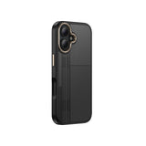 Apple iPhone 16 Kılıf M-safe Şarj Özellikli Karbon Fiber Görünümlü Zore Antina Kapak Gri