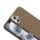 Apple iPhone 16 Kılıf M-safe Şarj Özellikli Karbon Fiber Görünümlü Zore Gros Kapak Desert Titanyum