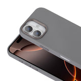 Apple iPhone 16 Kılıf M-safe Şarj Özellikli PU Deri Zore Adora Kapak Gri