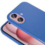 Apple iPhone 16 Kılıf M-safe Şarj Özellikli Sıvı Teknolojili Silinebilir Sert Zore Kivi Kapak Mavi