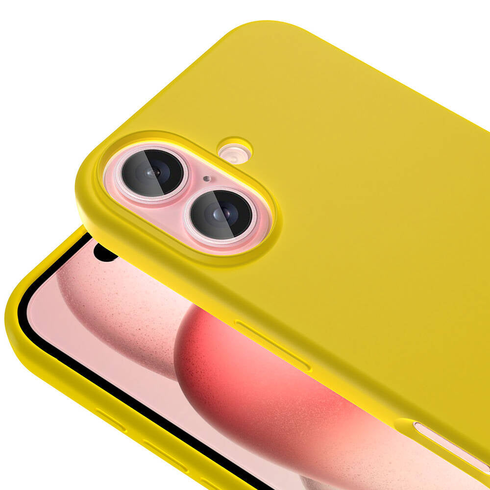 Apple iPhone 16 Kılıf M-safe Şarj Özellikli Sıvı Teknolojili Silinebilir Sert Zore Kivi Kapak Mavi