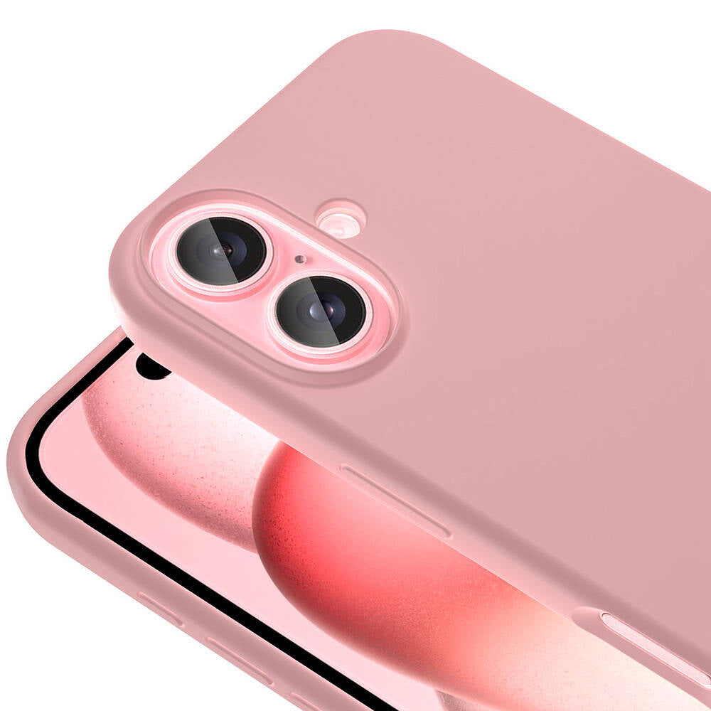 Apple iPhone 16 Kılıf M-safe Şarj Özellikli Sıvı Teknolojili Silinebilir Sert Zore Kivi Kapak Mavi