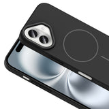 Apple iPhone 16 Kılıf M-safe Şarj Özellikli Zore Ruby Sert Kapak Desert Titanyum