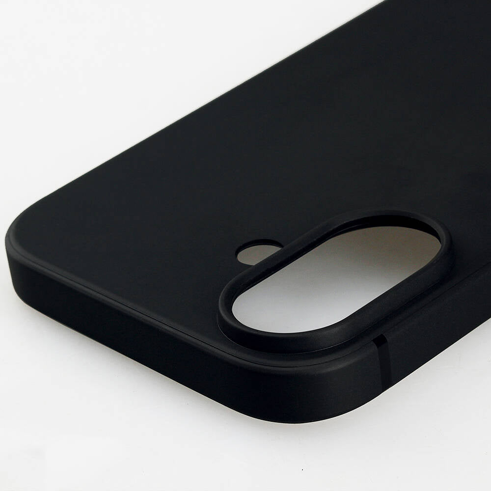 Apple iPhone 16 Kılıf Zore İmax Silikon Siyah