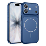 Apple iPhone 16 Kılıf Zore M-Safe Şarj Özellikli Kamera Korumalı Formen Kapak Gri