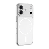 Apple iPhone 16 Kılıf Zore M-Safe Şarj Özellikli Kamera Korumalı Spark Kapak Mavi