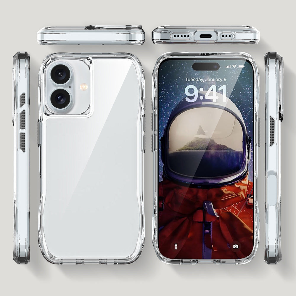 Apple iPhone 16 Plus Kılıf Airbagli Şeffaf Zore İncek Kapak Şeffaf