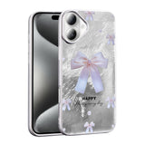 Apple iPhone 16 Plus Kılıf Desenli Zore Mep Kapak İncili Fiyonk