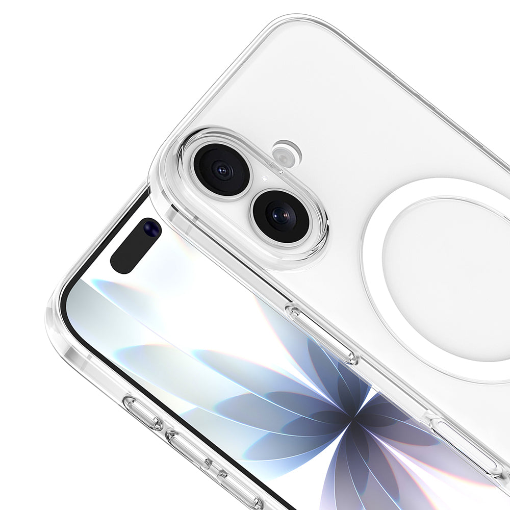 Apple iPhone 16 Plus Kılıf IC Çipli Zore Wireless Şarj Özellikli Şeffaf Orjin Kapak Şeffaf