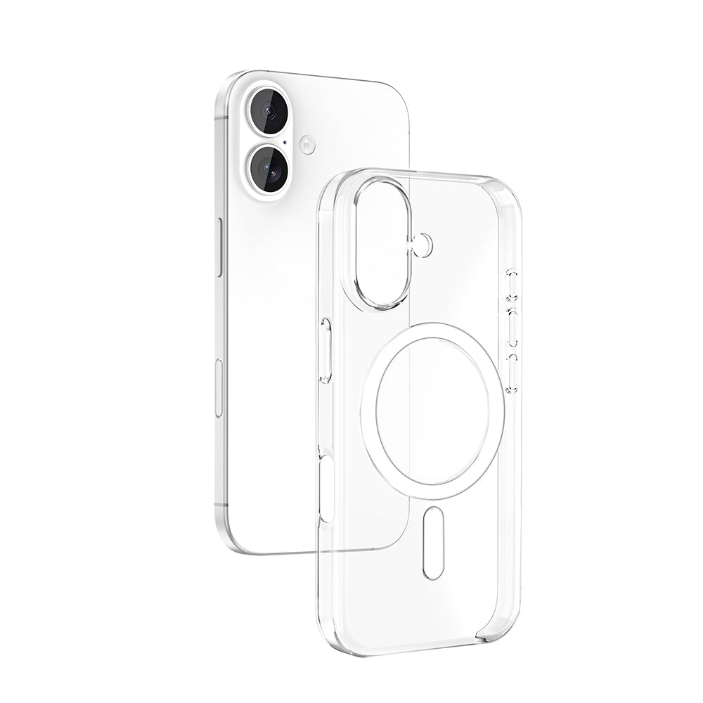 Apple iPhone 16 Plus Kılıf IC Çipli Zore Wireless Şarj Özellikli Şeffaf Orjin Kapak Şeffaf