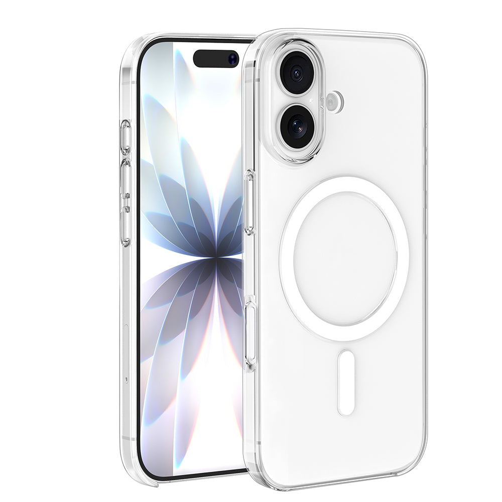 Apple iPhone 16 Plus Kılıf IC Çipli Zore Wireless Şarj Özellikli Şeffaf Orjin Kapak Şeffaf