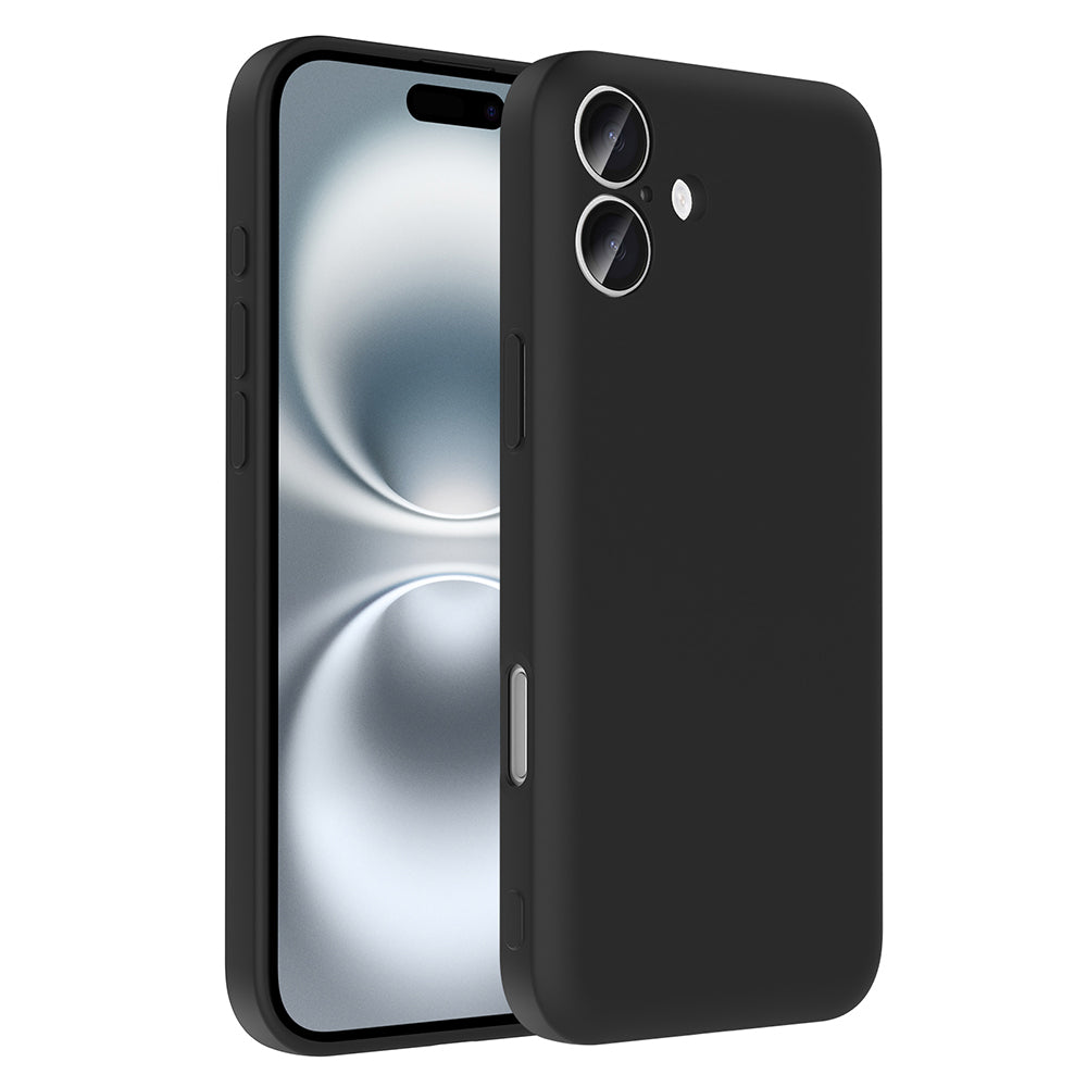 Apple iPhone 16 Plus Kılıf Kamera Korumalı Kartlık Hazneli Zore Vitra Kapak Siyah