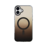Apple iPhone 16 Plus Kılıf M-safe Şarj Özellikli Transparan Renk Geçişli Zore Toros Kapak Rose Gold