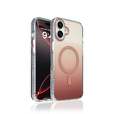 Apple iPhone 16 Plus Kılıf M-safe Şarj Özellikli Transparan Renk Geçişli Zore Toros Kapak Rose Gold