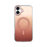 Apple iPhone 16 Plus Kılıf M-safe Şarj Özellikli Transparan Renk Geçişli Zore Toros Kapak Rose Gold