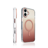 Apple iPhone 16 Plus Kılıf M-safe Şarj Özellikli Transparan Renk Geçişli Zore Toros Kapak Rose Gold