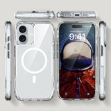 Apple iPhone 16 Plus Kılıf M-safe Şarj Özellikli Airbagli Şeffaf Zore İncek Kapak Şeffaf