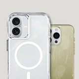 Apple iPhone 16 Plus Kılıf M-safe Şarj Özellikli Airbagli Şeffaf Zore İncek Kapak Şeffaf