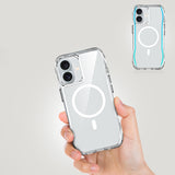Apple iPhone 16 Plus Kılıf M-safe Şarj Özellikli Airbagli Şeffaf Zore İncek Kapak Şeffaf