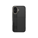 Apple iPhone 16 Plus Kılıf M-safe Şarj Özellikli Karbon Fiber Görünümlü Zore Antina Kapak Siyah-Gri