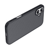 Apple iPhone 16 Plus Kılıf M-safe Şarj Özellikli Karbon Fiber Tasarımlı Zore Elnino Kapak Siyah