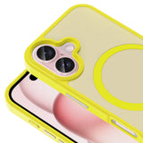 Apple iPhone 16 Plus Kılıf M-safe Şarj Özellikli Mat Arka Yüzey Zore Sio Kapak Rose Brown