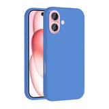 Apple iPhone 16 Plus Kılıf M-safe Şarj Özellikli Sıvı Teknolojili Silinebilir Sert Zore Kivi Kapak Mavi