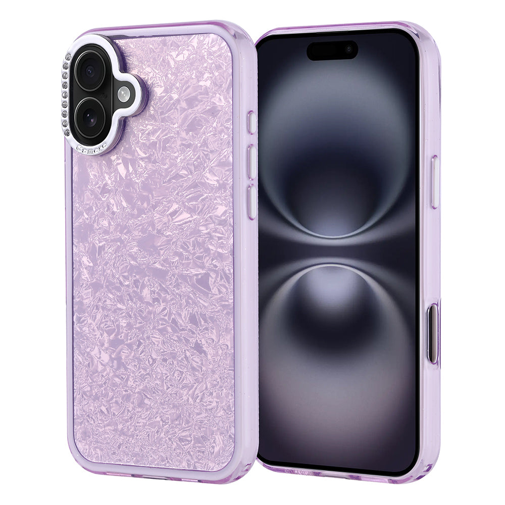 Apple iPhone 16 Plus Kılıf Taşlı Tasarımlı Zore Kapi Kapak Lila