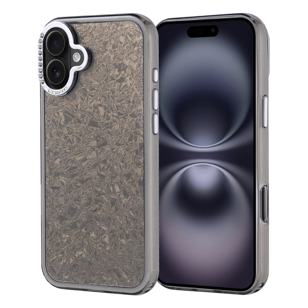 Apple iPhone 16 Plus Kılıf Taşlı Tasarımlı Zore Kapi Kapak Siyah