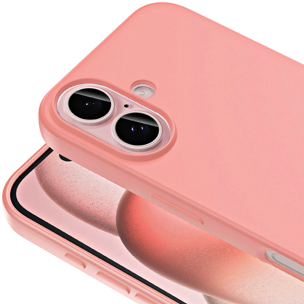 Apple iPhone 16 Plus Kılıf Zore LSR Lansman Kapak Rose Brown