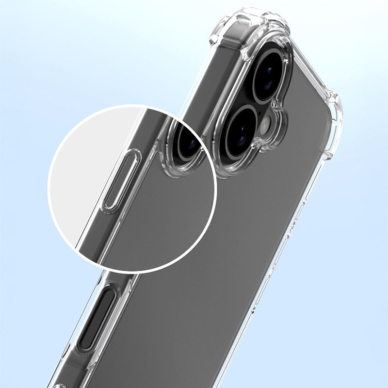 Apple iPhone 16 Plus Kılıf Zore Nitro Anti Shock Silikon Şeffaf