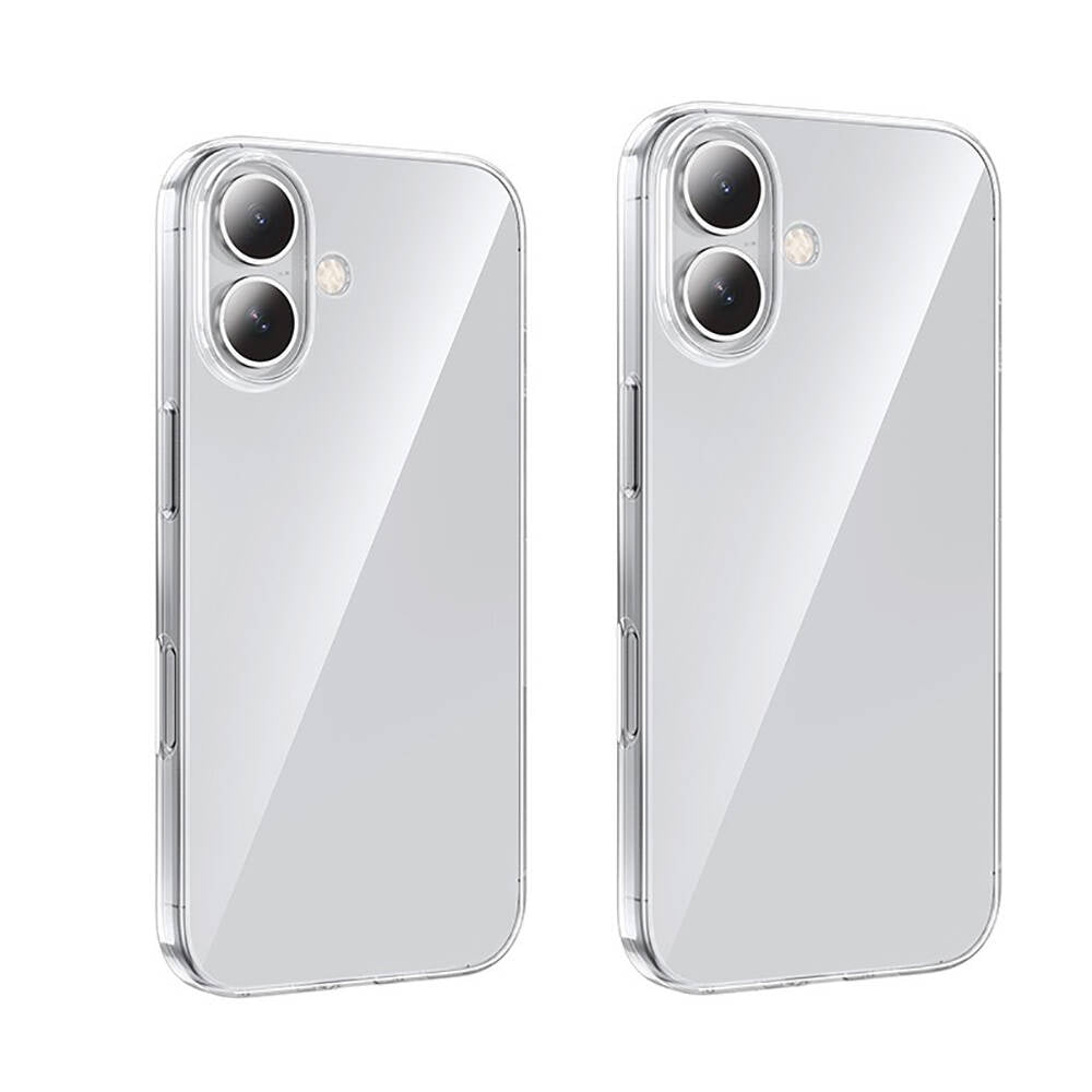 Apple iPhone 16 Plus Kılıf Zore Süper Silikon Kapak Şeffaf