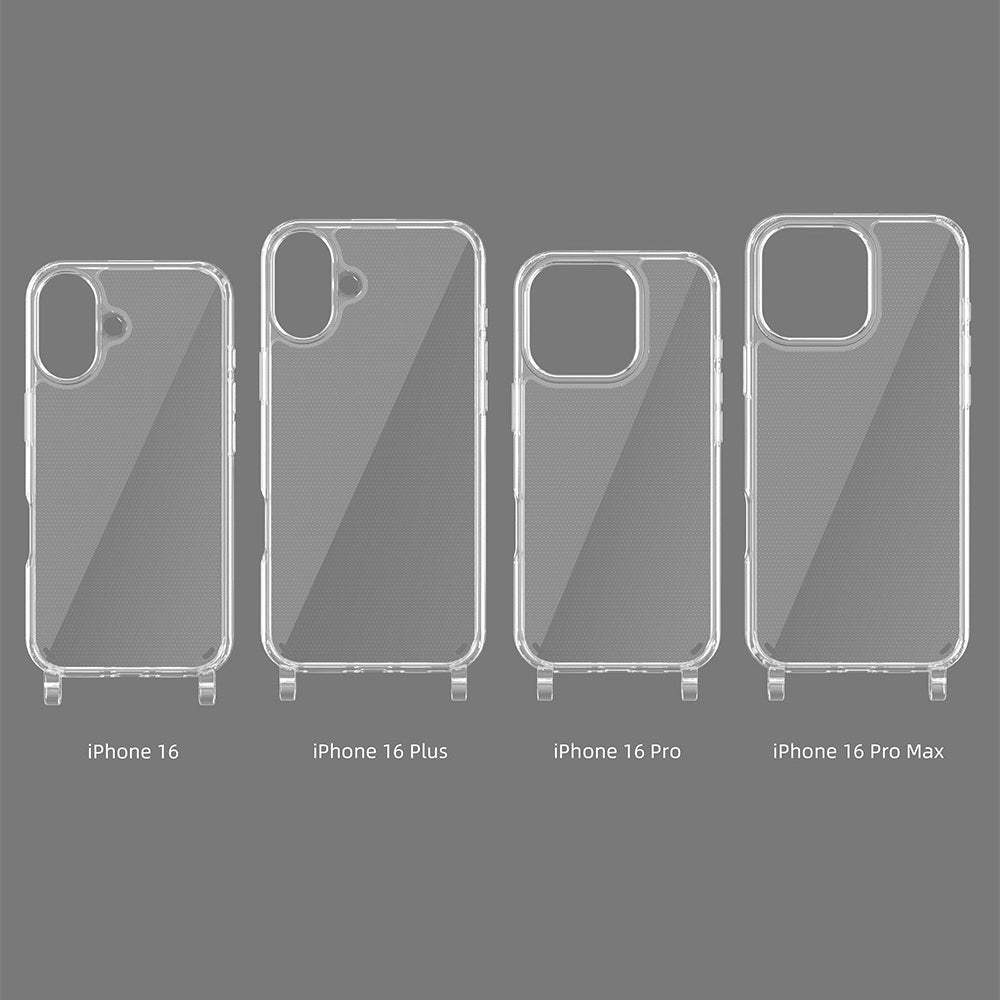 Apple iPhone 16 Plus Kılıf Zore X-Rop Kapak Şeffaf