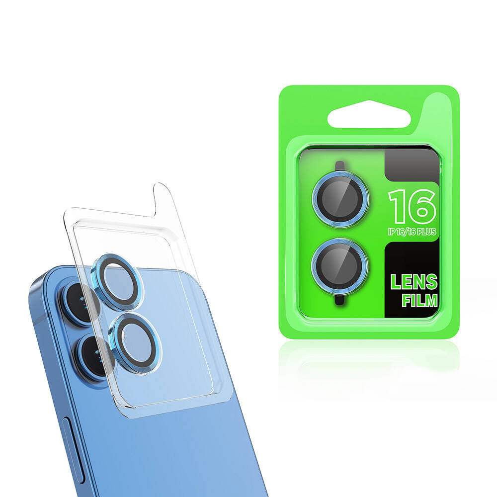 Apple iPhone 16 Plus Zore CL-07 Kamera Lens Koruyucu Şeffaf
