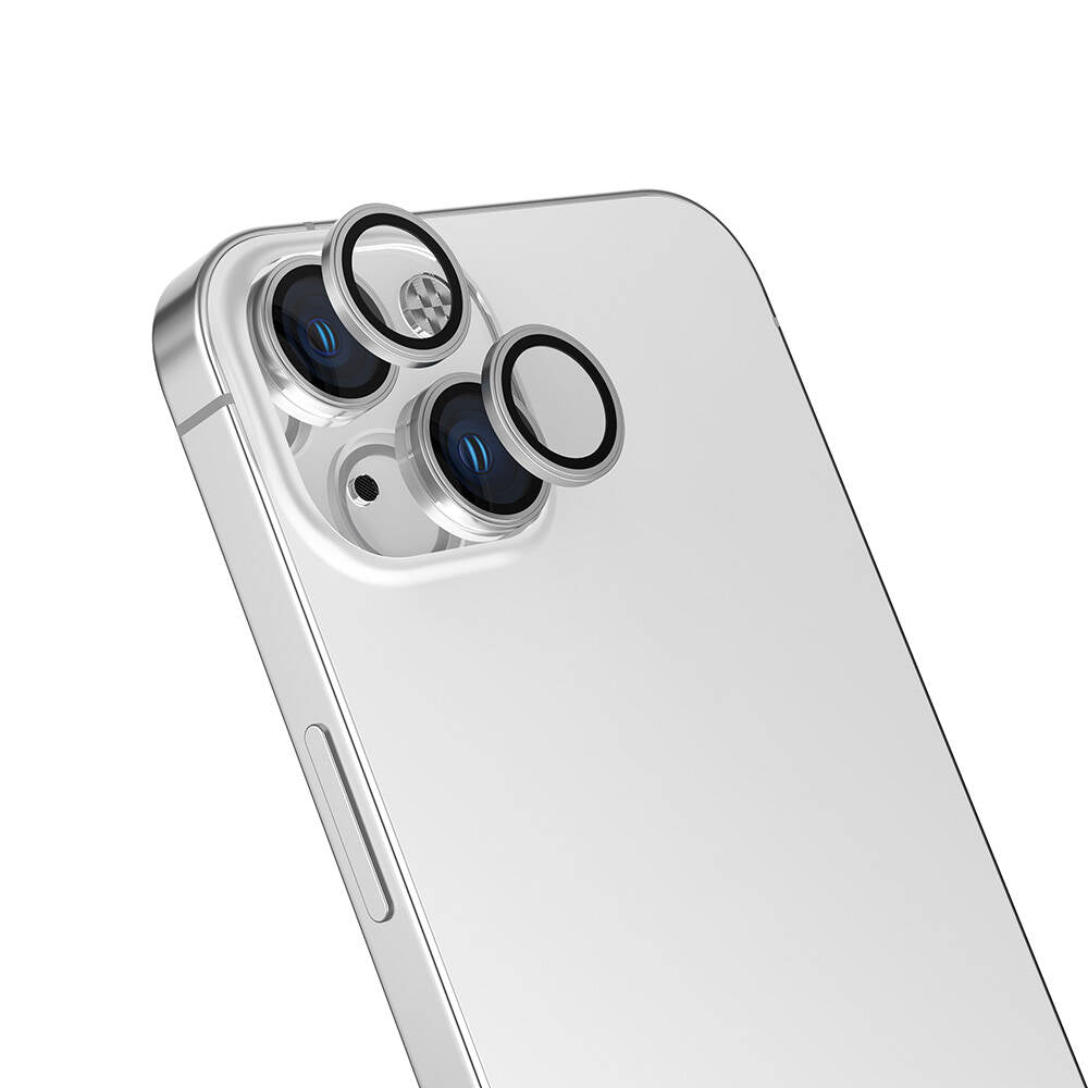 Apple iPhone 16 Plus Zore Safir CL-15 Parmak İzi Bırakmayan Anti-Reflective Kamera Lens Koruyucu Yeşil