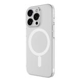Apple iPhone 16 Pro Kamera Korumalı M-Safe Şarj Özellikli Şeffaf Zore London Sert PC Kapak Şeffaf