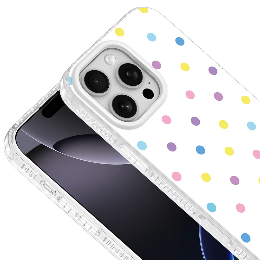 Apple iPhone 16 Pro Kılıf Airbag Tasarımlı Zore Potik Sert PC Kapak Beyaz