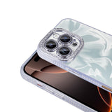 Apple iPhone 16 Pro Kılıf Airbagli Parlak Taş Detay Tasarımlı Zore Esila Kapak Pembe