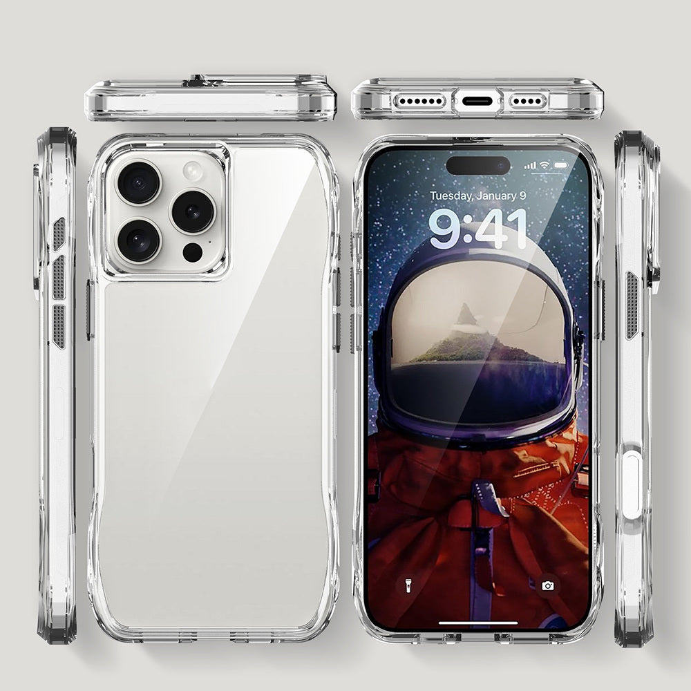 Apple iPhone 16 Pro Kılıf Airbagli Şeffaf Zore İncek Kapak Şeffaf