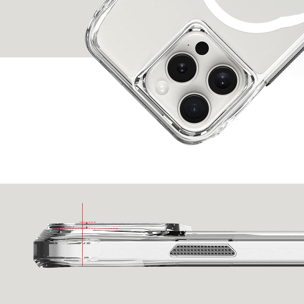 Apple iPhone 16 Pro Kılıf Airbagli Şeffaf Zore İncek Kapak Şeffaf