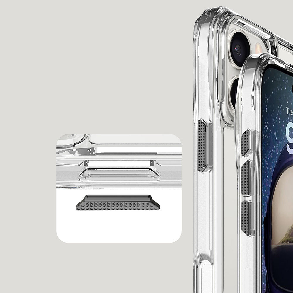 Apple iPhone 16 Pro Kılıf Airbagli Şeffaf Zore İncek Kapak Şeffaf