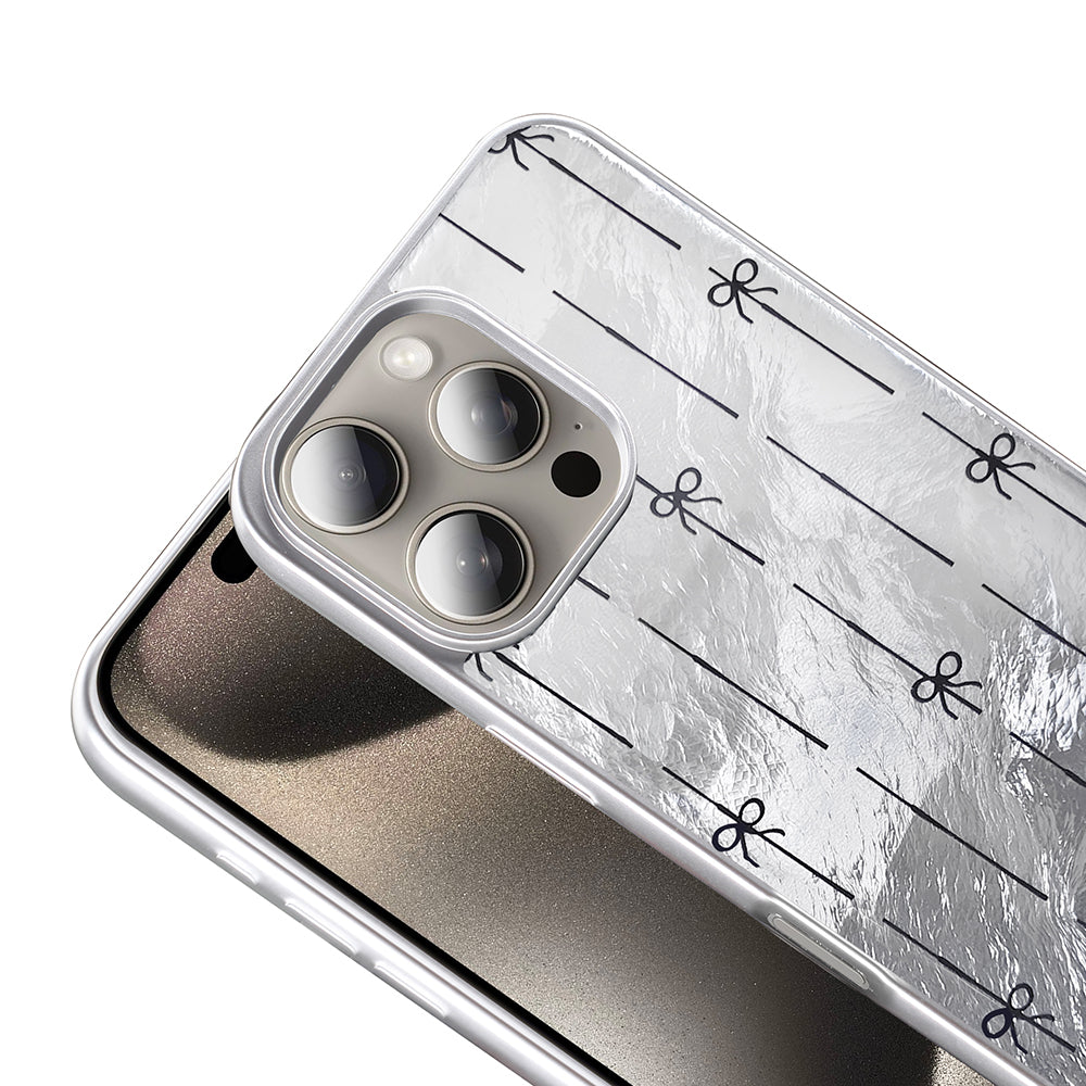 Apple iPhone 16 Pro Kılıf Desenli Zore Mep Kapak Gri Leopar