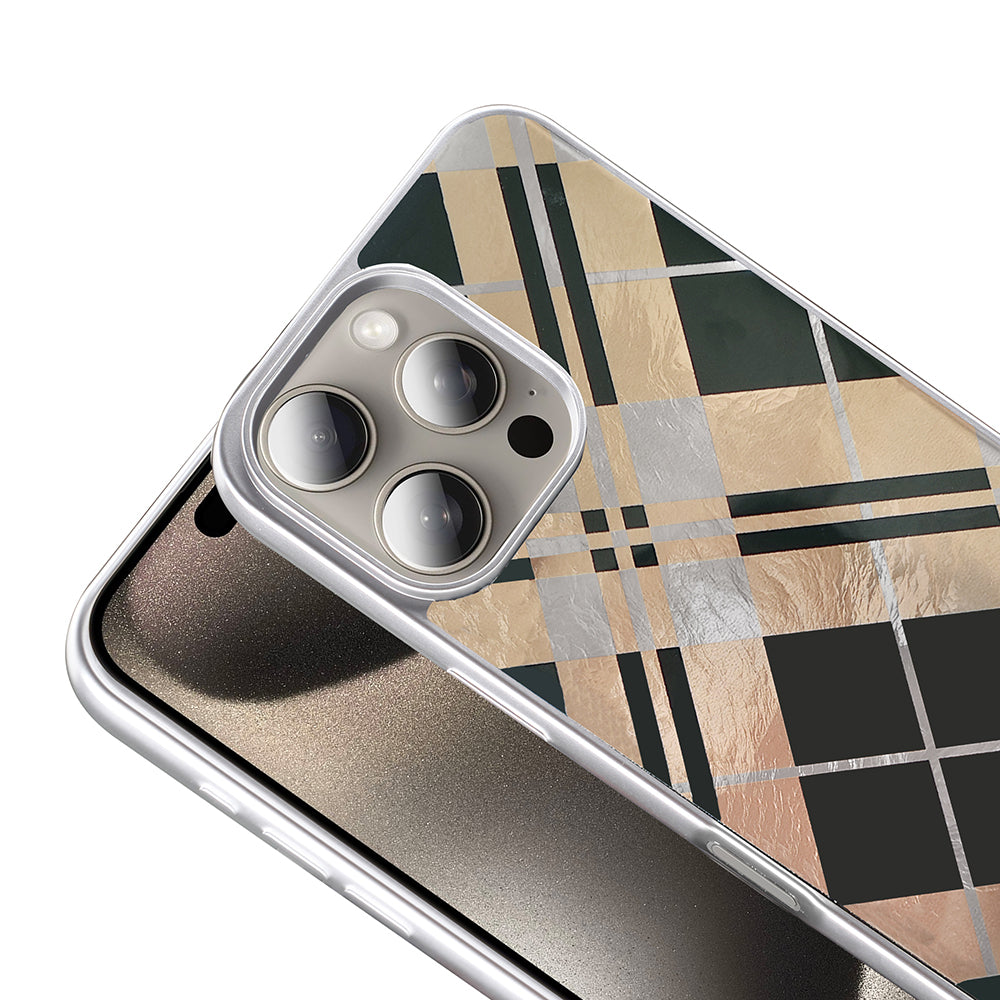 Apple iPhone 16 Pro Kılıf Desenli Zore Mep Kapak Gri Leopar