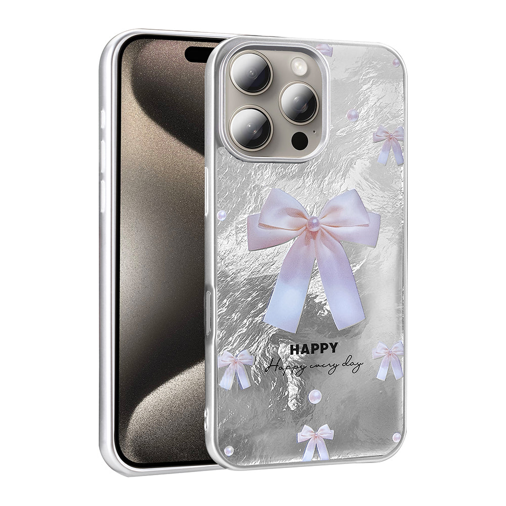 Apple iPhone 16 Pro Kılıf Desenli Zore Mep Kapak İncili Fiyonk