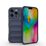 Apple iPhone 16 Pro Kılıf Esnek TPU Oyuklu Arka Yüzey Tasarımlı Zore Etnik Silikon Kapak Lacivert
