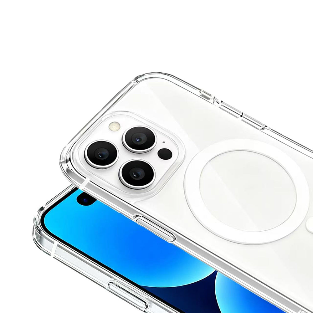 Apple iPhone 16 Pro Kılıf IC Çipli Zore Wireless Şarj Özellikli Şeffaf Orjin Kapak Şeffaf
