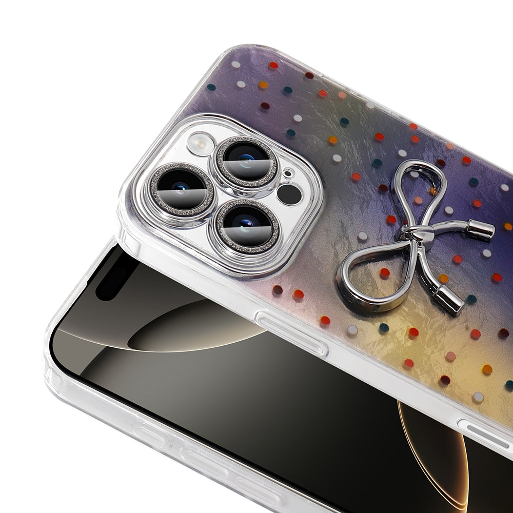 Apple iPhone 16 Pro Kılıf Kamera Korumalı Figürlü Zore Ponti Silikon Kapak Beyaz